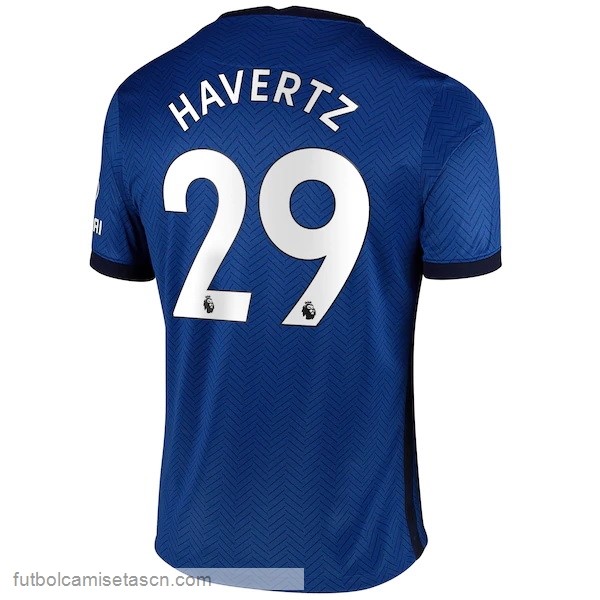 Camiseta Chelsea NO.29 Havertz 1ª 2020/21 Azul